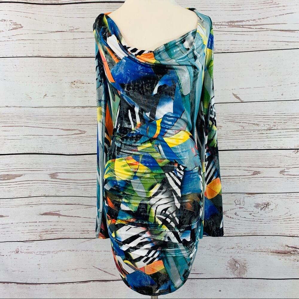 Symphony multi colored shimmer dress